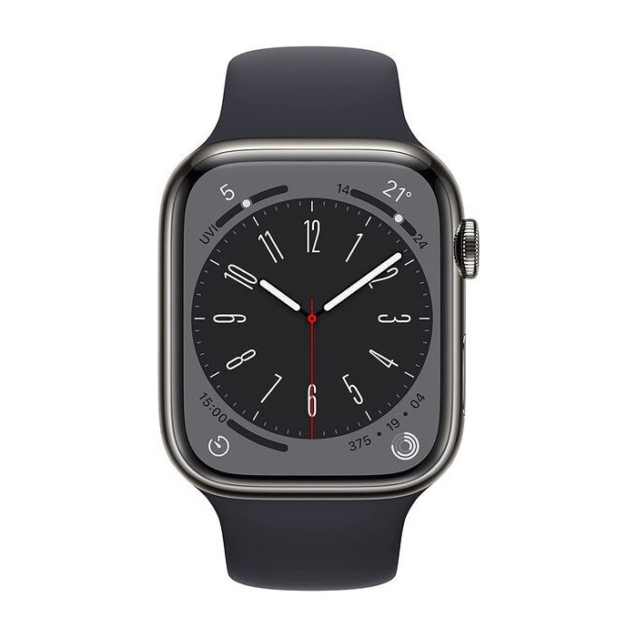 Refurbished Apple Watch Series 8 Stainless steel 45 mm (2022) Unlocked - Image 3