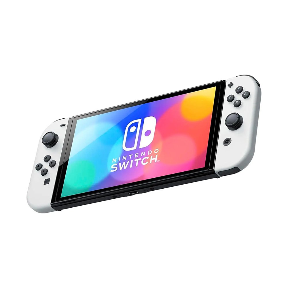 Nintendo - Geek Squad Certified Refurbished Switch – OLED Model w/ White Joy-Con - White - Image 3