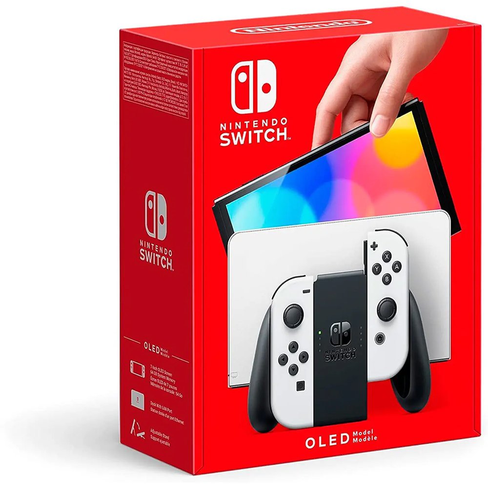 Nintendo - Geek Squad Certified Refurbished Switch – OLED Model w/ White Joy-Con - White - Image 7